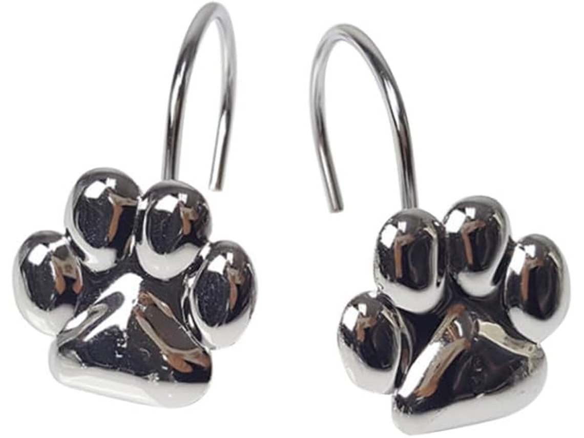 Ganchos Decorativos De Metal Para Cortina Chuveiro, 12 Peças.