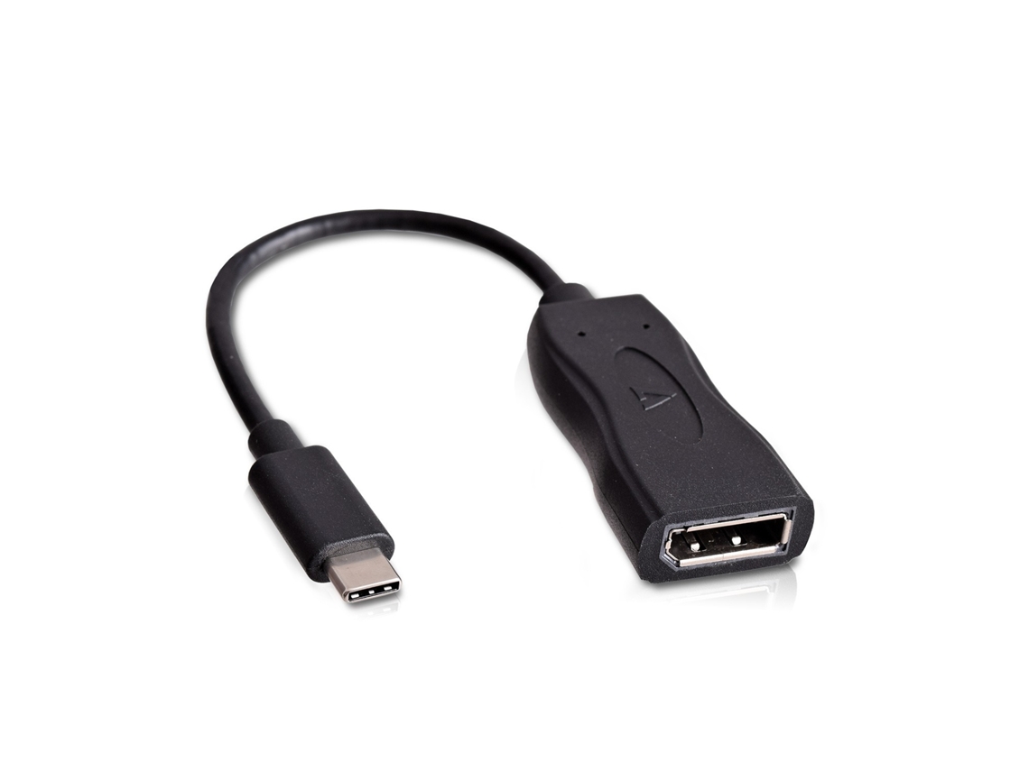 Cabo Adaptador V7 V7UCDP-BLK-1E USB C DisplayPort 1.2 Preto