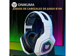 Fone De Ouvido Sem Fio Para Jogos Onikuma B100 2.4 Ghz Com Microfone E Baixa Latência, Três Modos, Para Pc E Ps5 Vayotoy