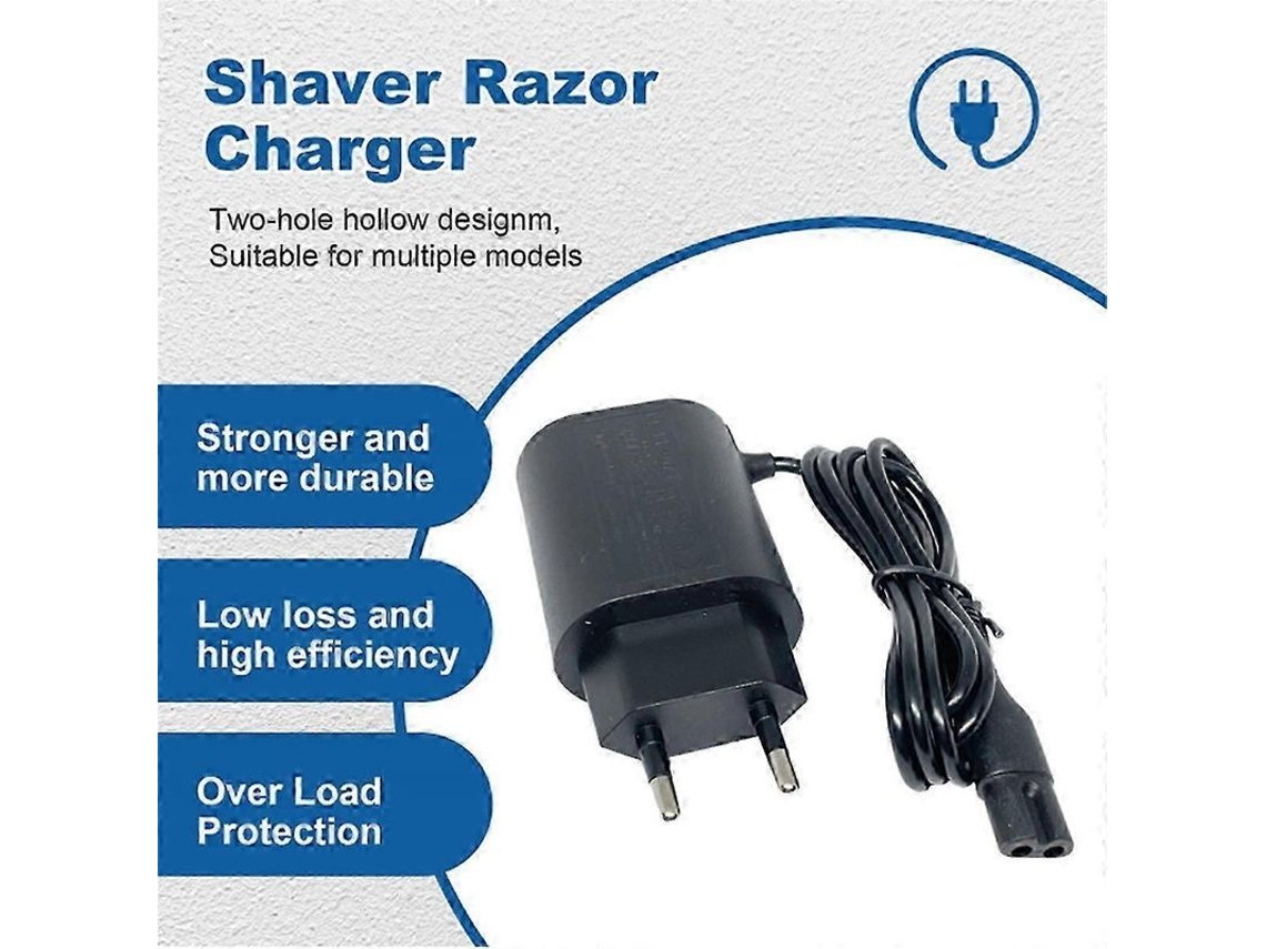 Carregador de Substituição para Barbeadores Braun Series S3 S5 S7 S8 S9, Adaptador 12v 0.4a CHARM