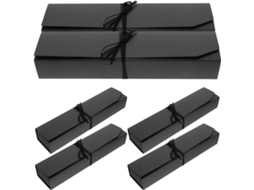 Elegante Caixa De Papel Com 6 Compartimentos Para Armazenamento E Presente Embalagem Segura Trufas Chocolate Amargo