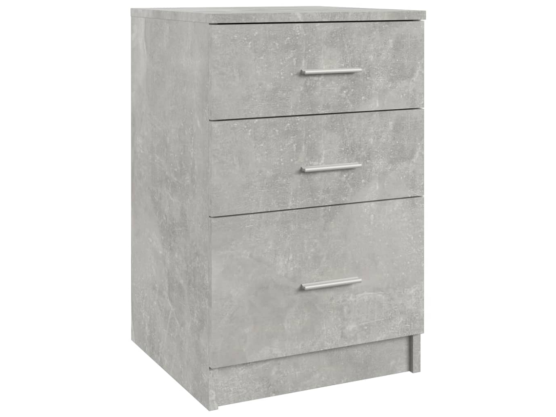 Bed Cabinet, Bed Cabinets Vidaxl Cinzeto Madeira Processada (n/a)
