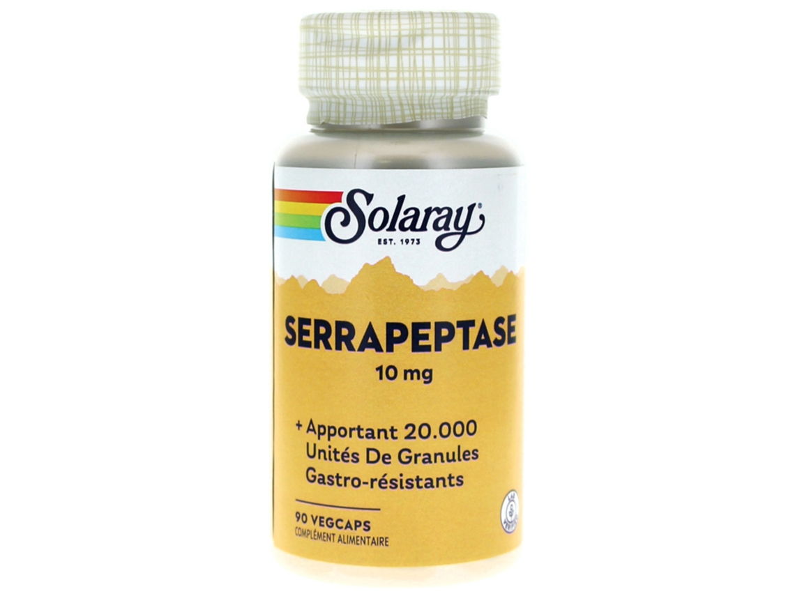 Serrapeptase 10 Mg 90 Vegécaps SOLARAY