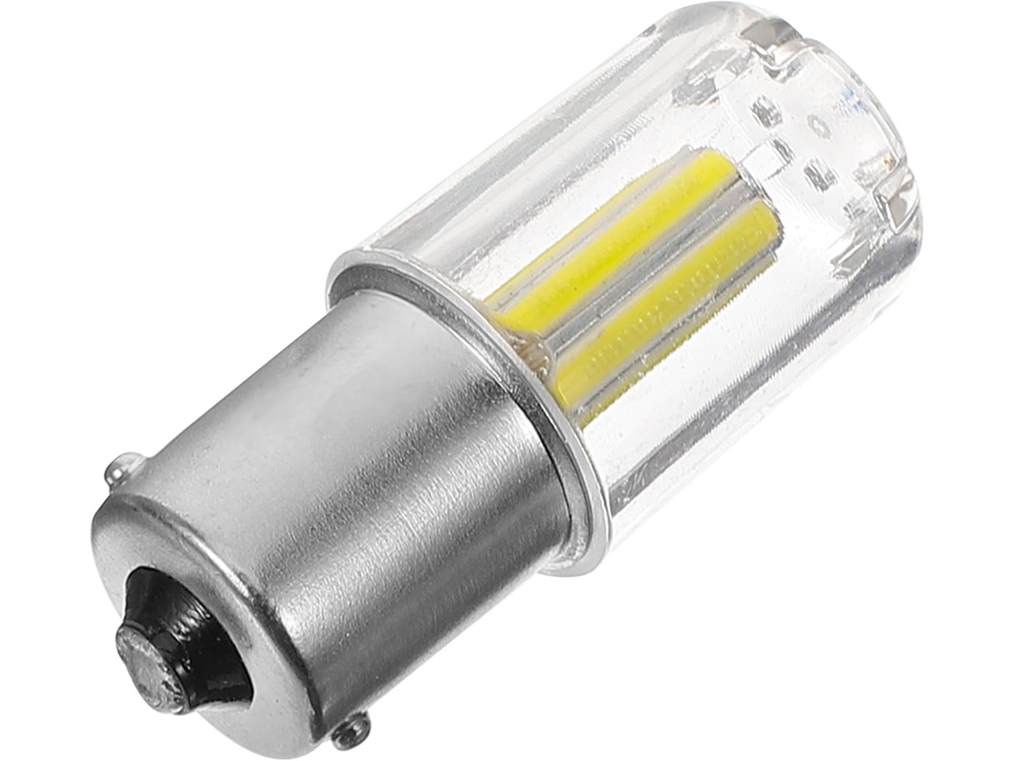 Luz De Freio Led 1156 Para Carro Com Lâmpada Led Prateada, Alumínio E Policarbonato.