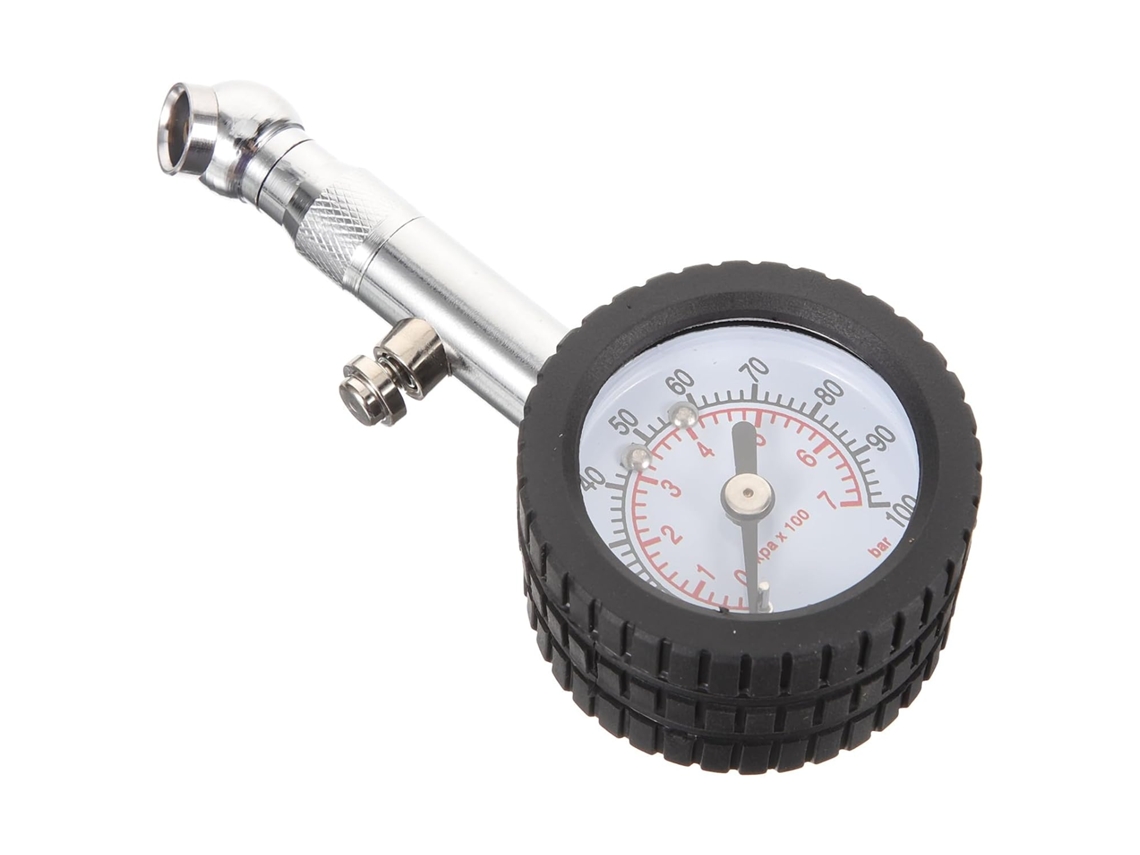 Manômetro digital de pressão de pneus 0-100psi em metal e cobre