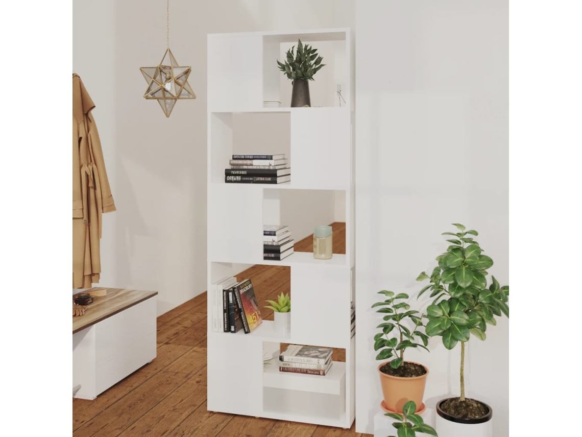 Vidaxl Estante/divisória 60x24x155 Cm Contraplacado Branco