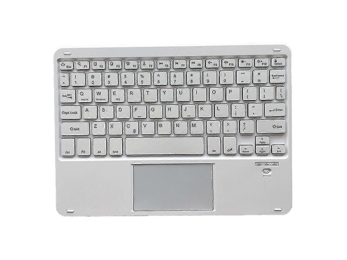 Teclado Bluetooth Sem Fio Ultrafino com Touchpad, Recarregável TAISHENGDA