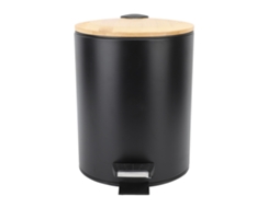Lixeiro com Tampinha de Bambu 5l S/MARCA
