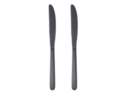 23cm De Aço Inoxidável Preto "negro" Espetos 2 Peças