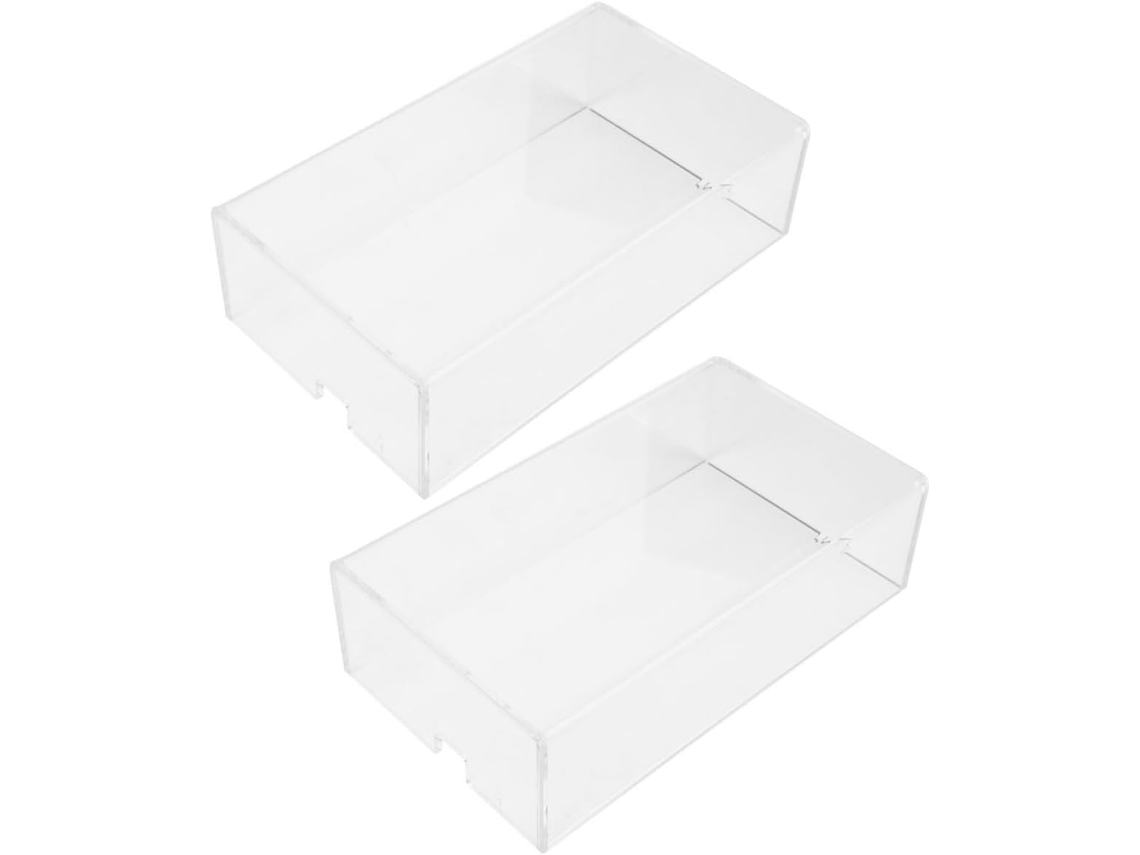 Capa Protetora Para Mouse De Computador Em Acrílico Transparente, Conjunto De 2 Peças.
