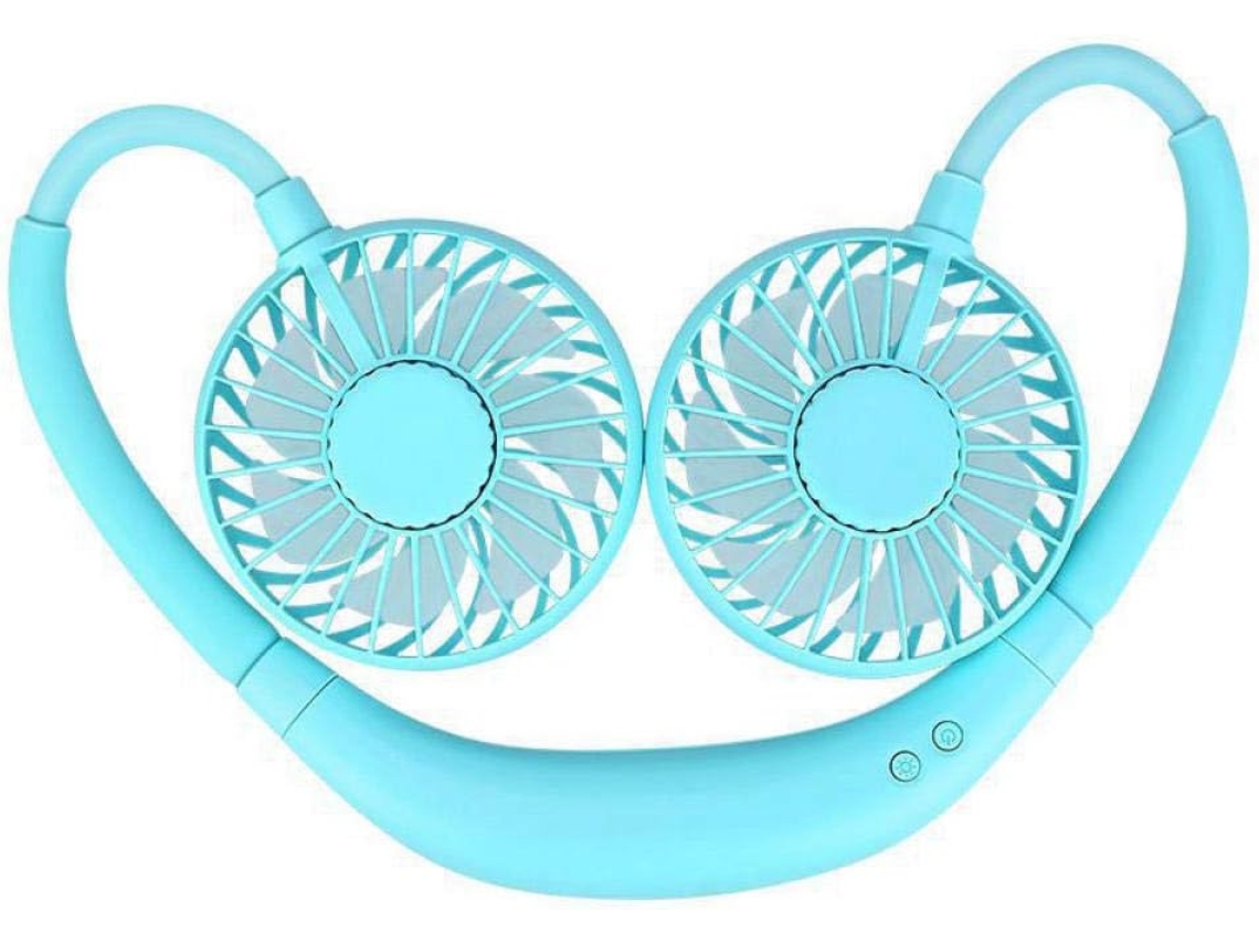 Ventilador USB de pescoço mini portátil S/MARCA, 360g, uso doméstico e externo