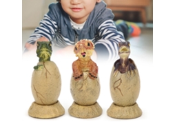 Primerox 3pcs Modelo de Ovos de Dinossauro com Base Brinquedo Educativo Cute para Crianças Presente