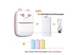 Impressora Térmica Portátil Panda Mini de 200 Ppp Sem Tinta, Ios Android Adaptável, Rolo de 57 Mm, Autocolante. STELASPLEN