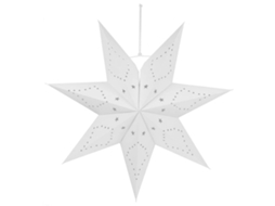 Pack de 6 Candeeiros de Teto Brancos com Estrela de 45cm em Laser LAXISCREED
