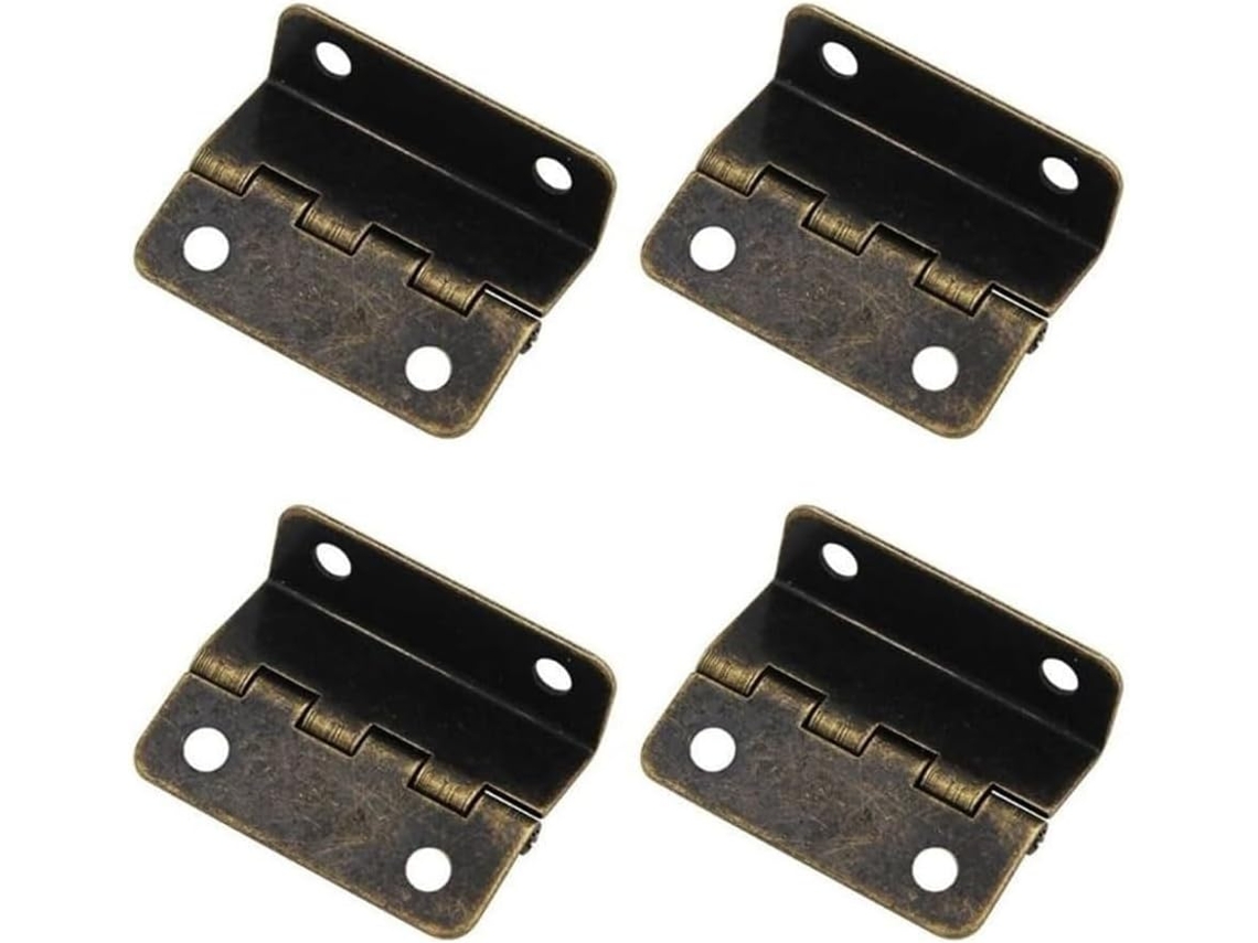 Conjunto De 4 Dobradiças Vintage Para Armário, Dobradiças De Ferro 4cm Bronze
