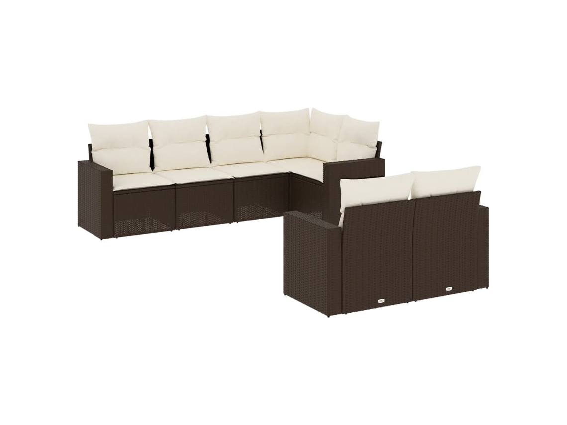 Garden Sofa Set, Garden Sofa Sets Vidaxl Marrom Rattan / Vime (n/a)