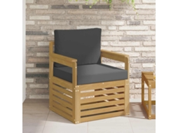 Vidaxl 2 Peça Conjunto De Sofás Para Exterior Poliéster