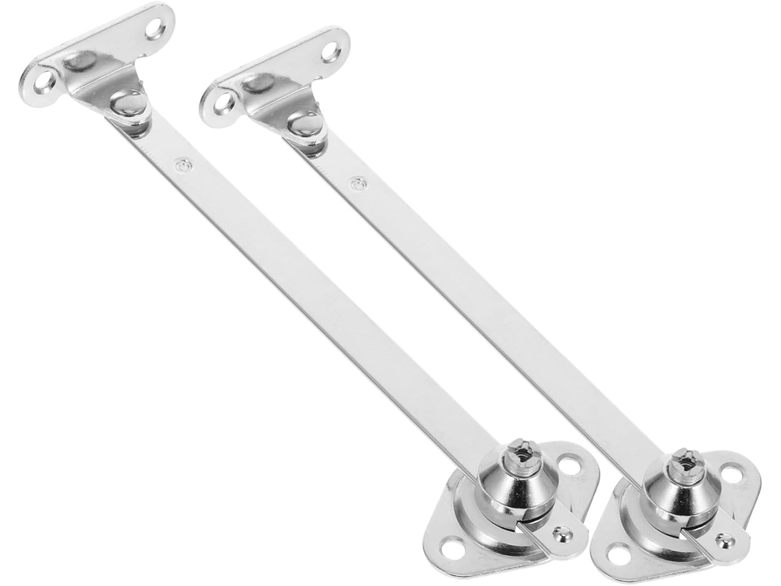 Hastes De Suporte Para Porta Armário Em Aço Inoxidável, 2 Peças, Com