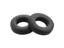 2 Pneus De Borracha Para Reboque De Caminhão Tamiya 1:14, Acessório Para Carro Rc, Composto De Carro