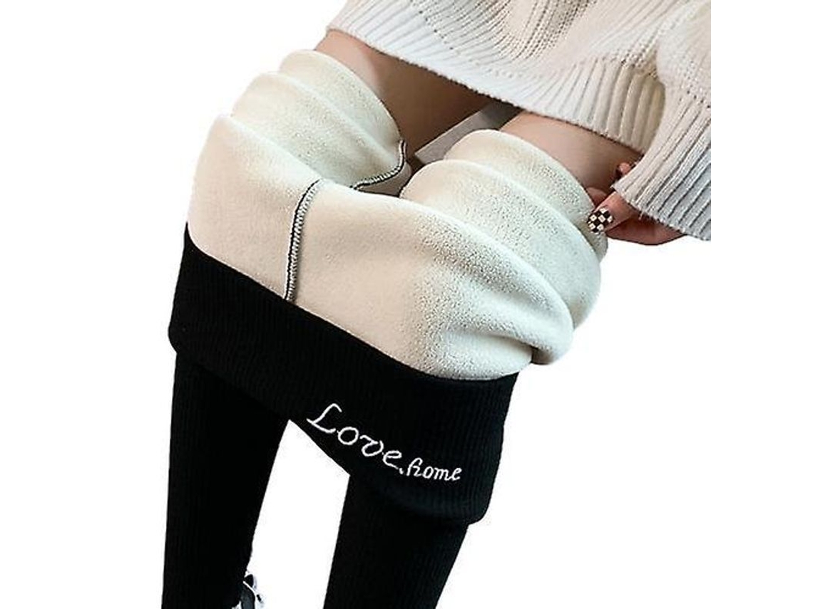 2026 leggings de Invierno para Mujer de Cintura Alta Con Forro Caliente Espesor Opaque Elásticos Térmicos de Algodón Mezclado para Otoño Invierno