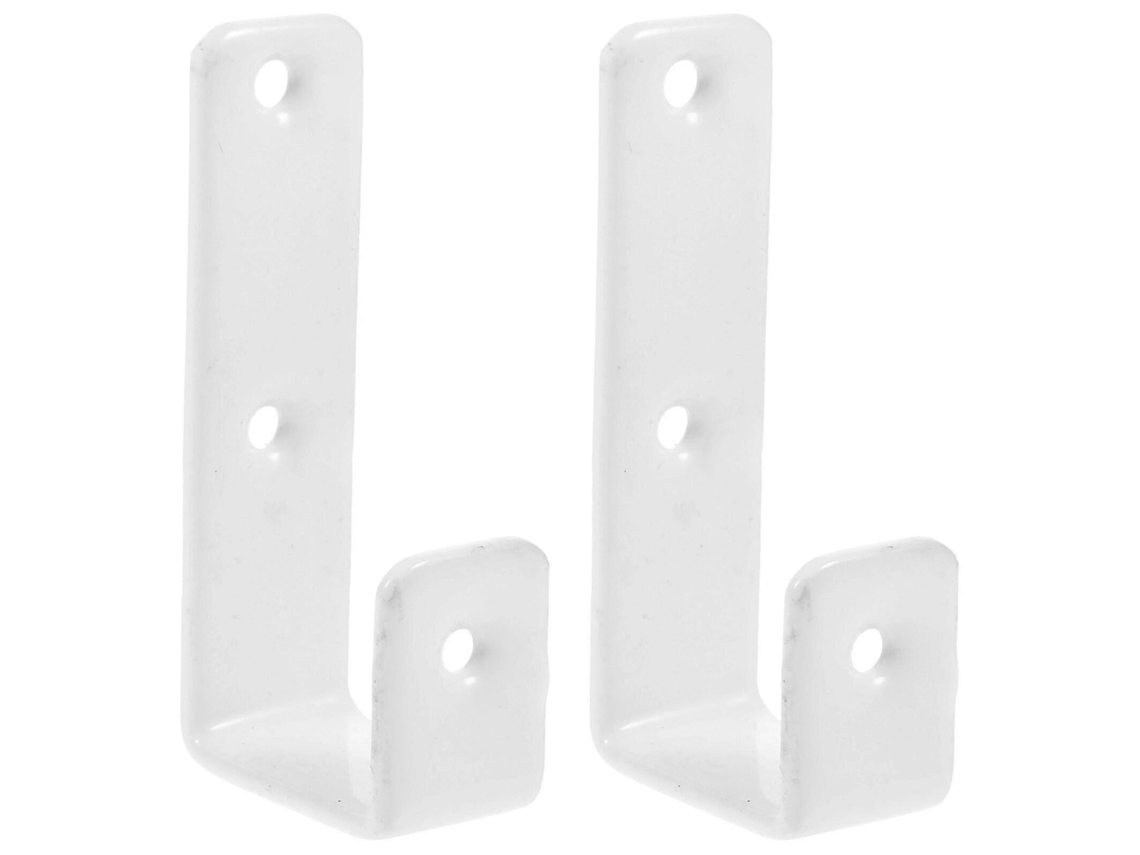 1 Conjunto de Suporte para Escada Beliche, Gancho de Fixação Robusto para Escada Beliche, Branco, 6, 90 X 3, 20 X 2, 00 Cm BRILVIBERA