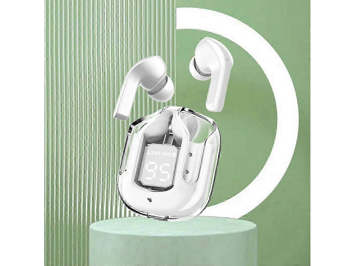 Fones De Ouvido Sem Fio Bluetooth Com Cancelamento De Ruído, Estojo De Carregamento E Visor Led Digital. Ly Ebike