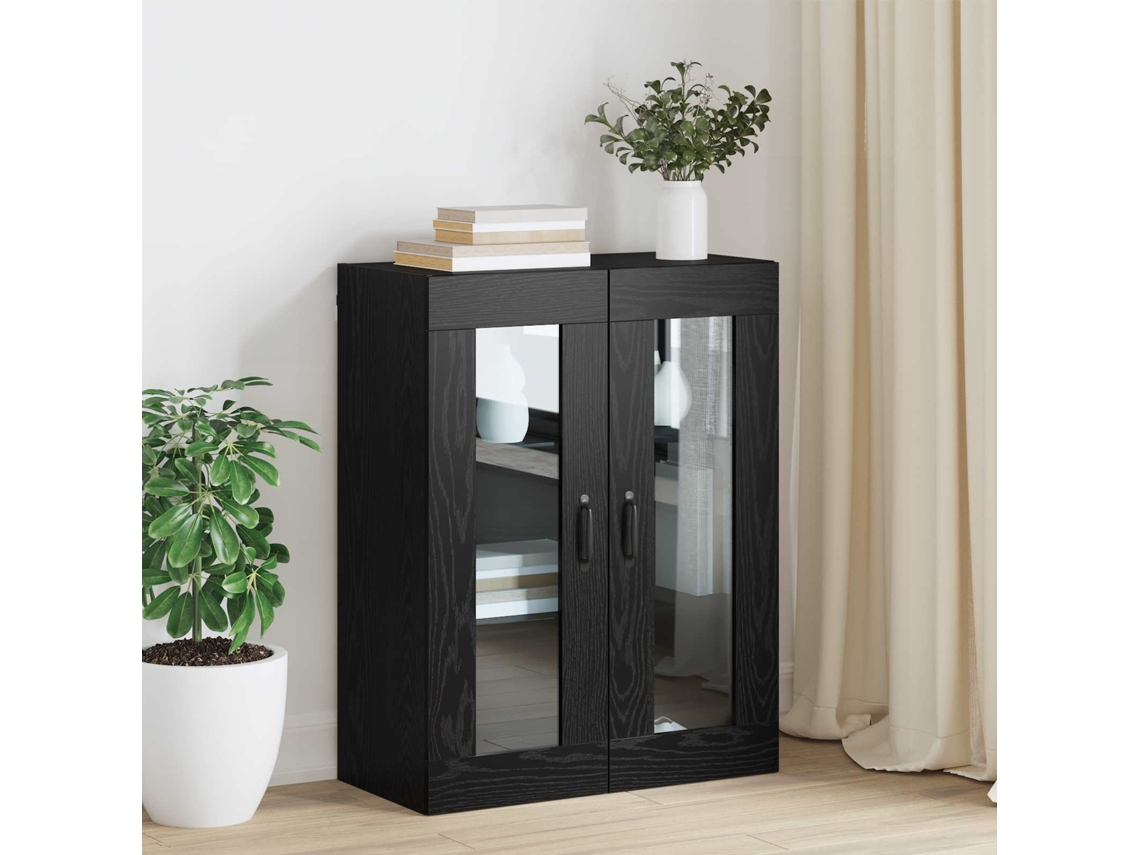 Vidaxl Armário De Arrumação Carvalho Preto 69,5 X 34 X 90 Cm