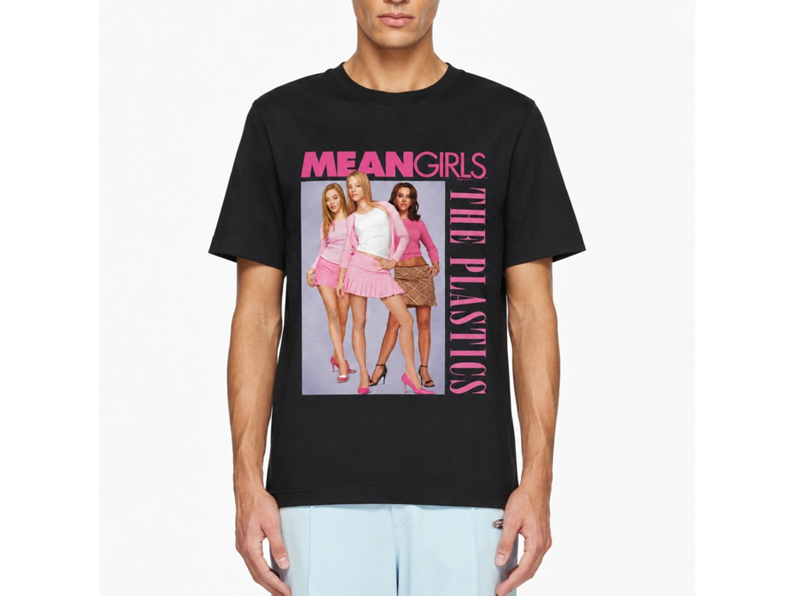 Rockinstone Mean Girls The Plastics Black T-shirt Size:s