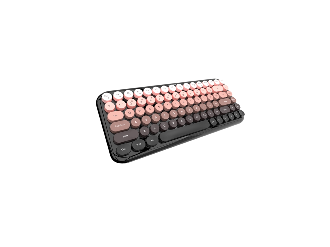 Teclado Redondo Retrô Com Cores Gradientes Annie 2.4g