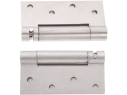 Conjunto De 2 Dobradiças Automáticas Aço Inoxidável Com Fechamento
