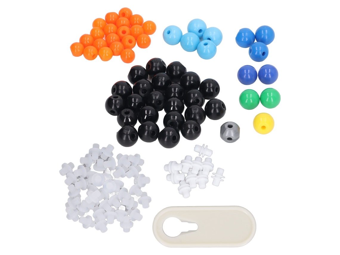 Kit de Modelos Moleculares para Química Orgânica e Inorgânica com Esferas e Ligações Proporcionais de Aprendizagem