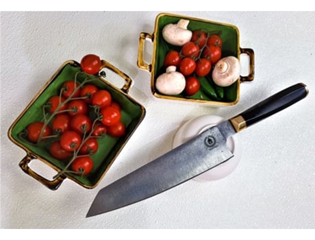 Faca de chef Teseu Gyuto com cabo ondulado