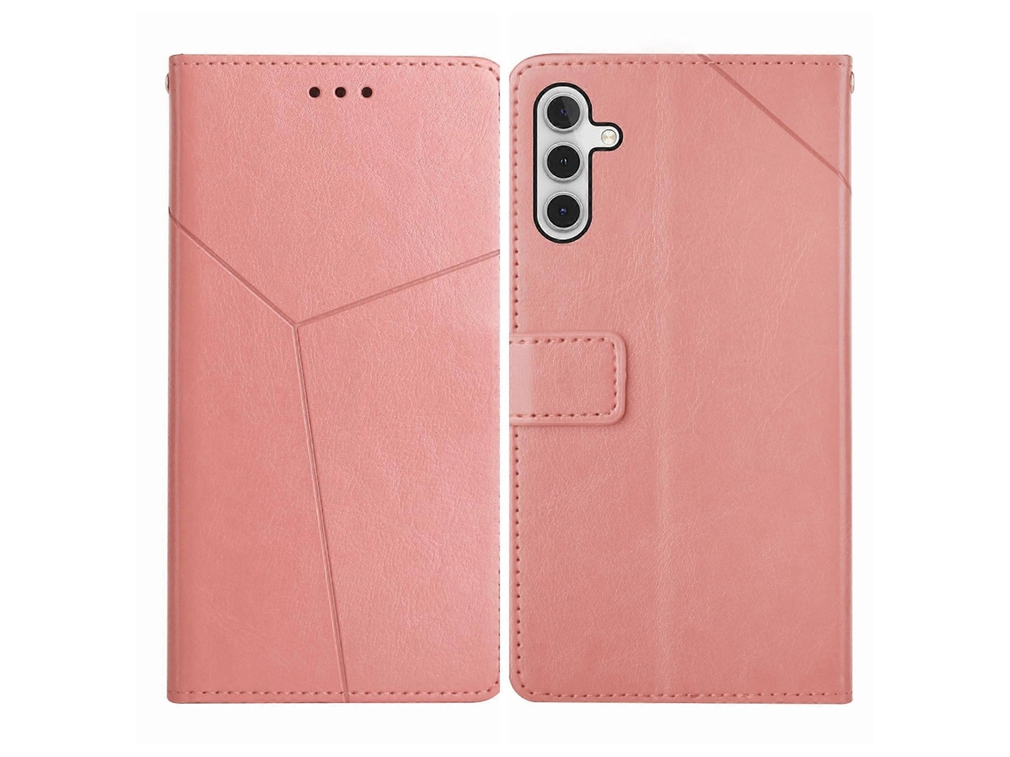 Capa De Couro Flip Com Padrão Y Para Samsung Galaxy A04s Ht01