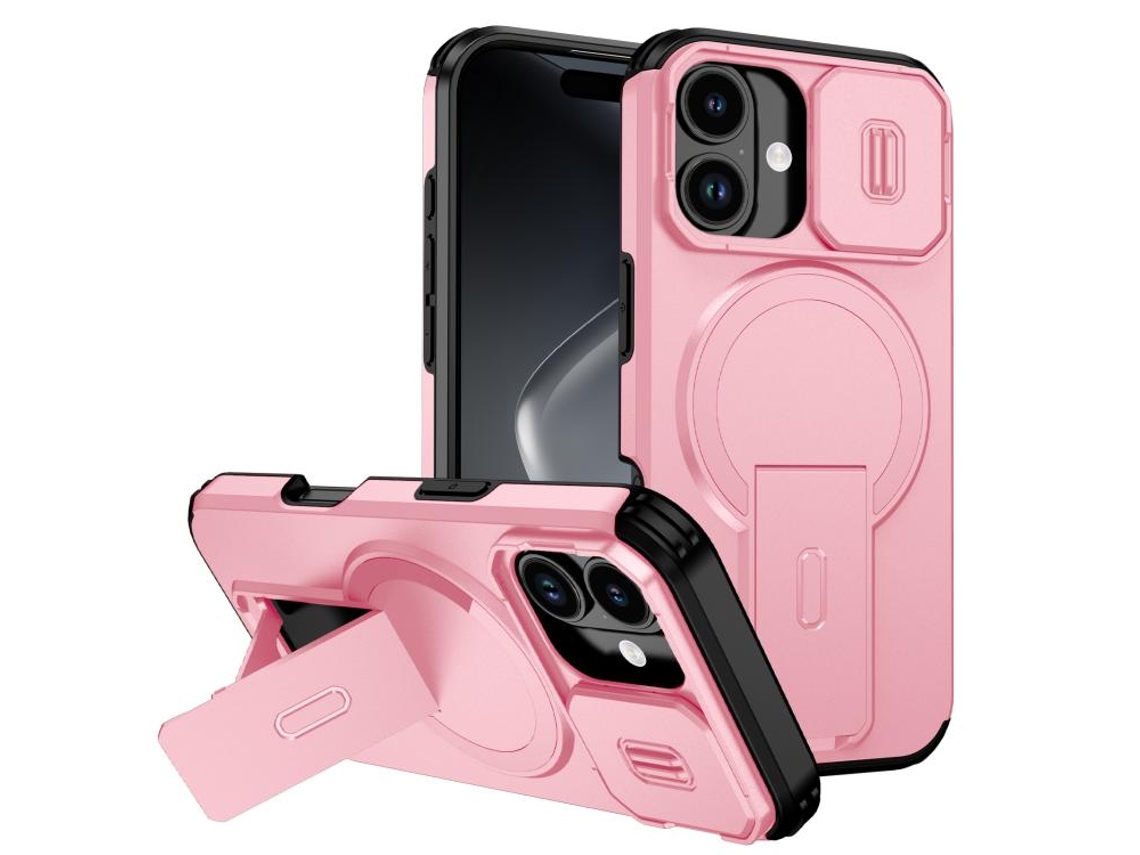 Capa Com Suporte Magsafe Para Iphone 17 - Abertura Deslizante Com Proteção De Câmara