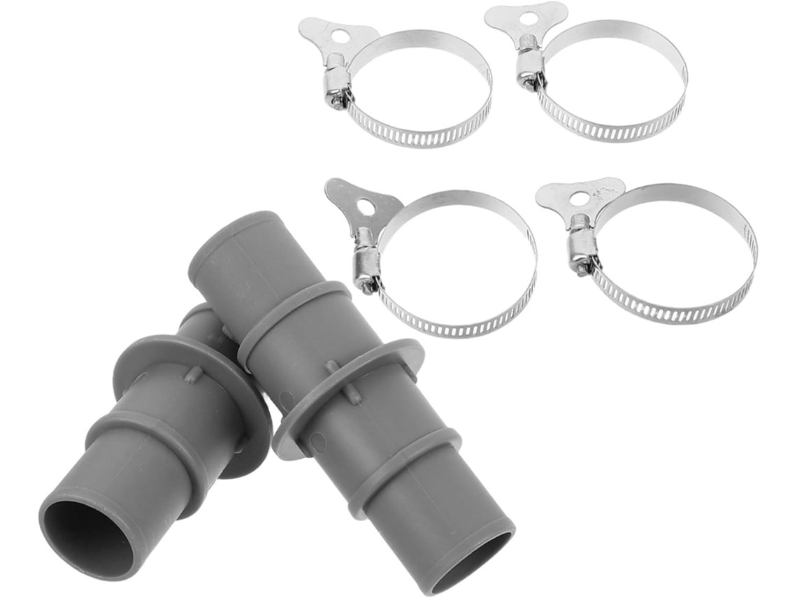 Adaptador para Mangueira de Piscina Bra Adeiras Pl Stico Cinza Compat Vel com Bombas V Cuo e Filtro Piscinas Elevadas VAYOTOY