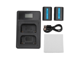 Bateria de Câmera 1800mah com Base de Carregamento para Np Fm50 Fm55h Acessórios de Videocâmera