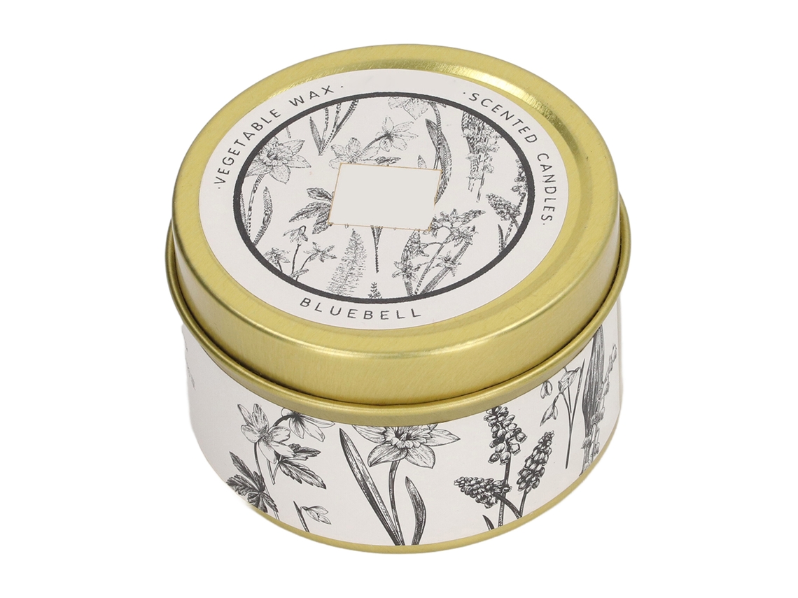 Vela Aromática Laxiscreed De Cera De Soja 70g Com Campânula Azul Para Ambiente Relaxante