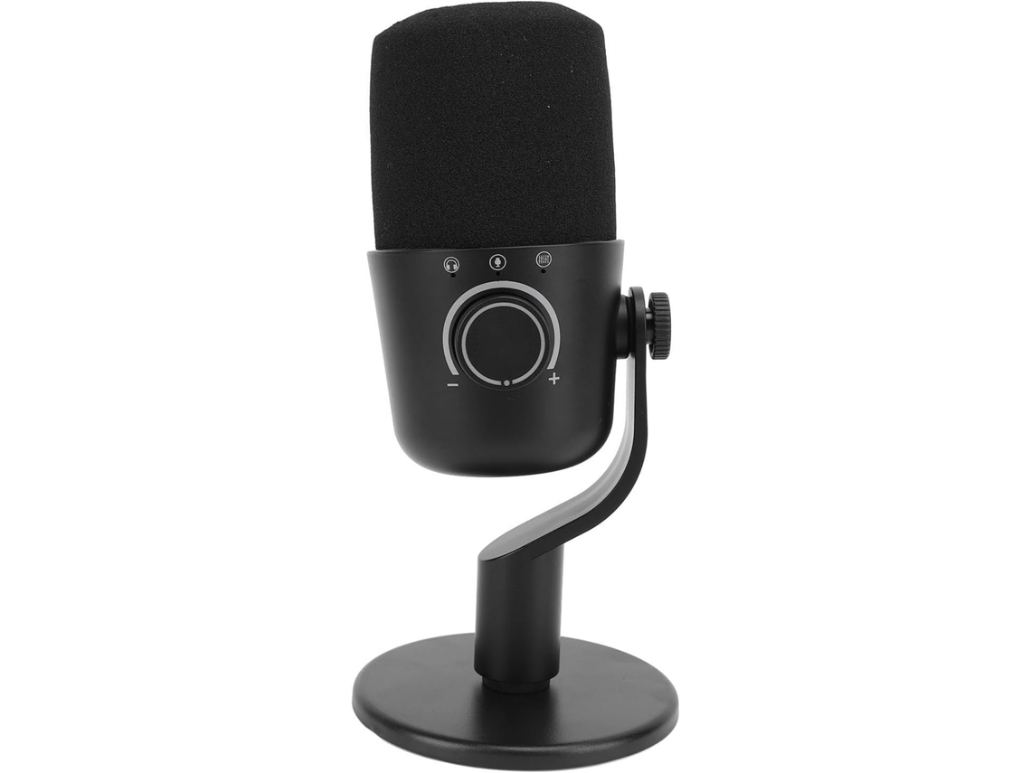 Microfone Condensador Usb Para Jogos, Com Iluminação Ambiente, Suporte