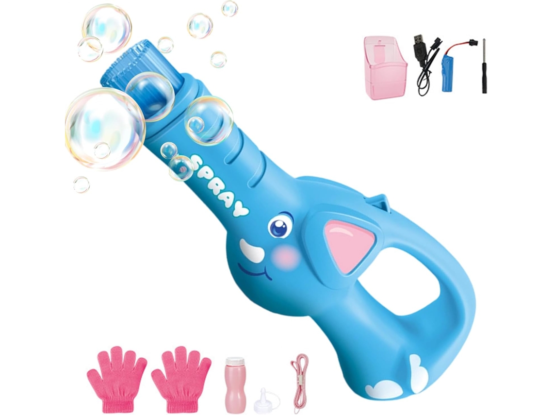 Brinquedo Varinha De Bolhas Elétrica Recarregável