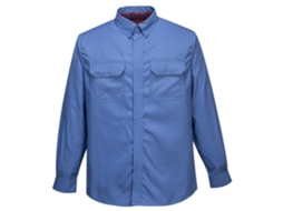 Camisa Bizflame Plus Proteção Estilo / Azul / M Portwest