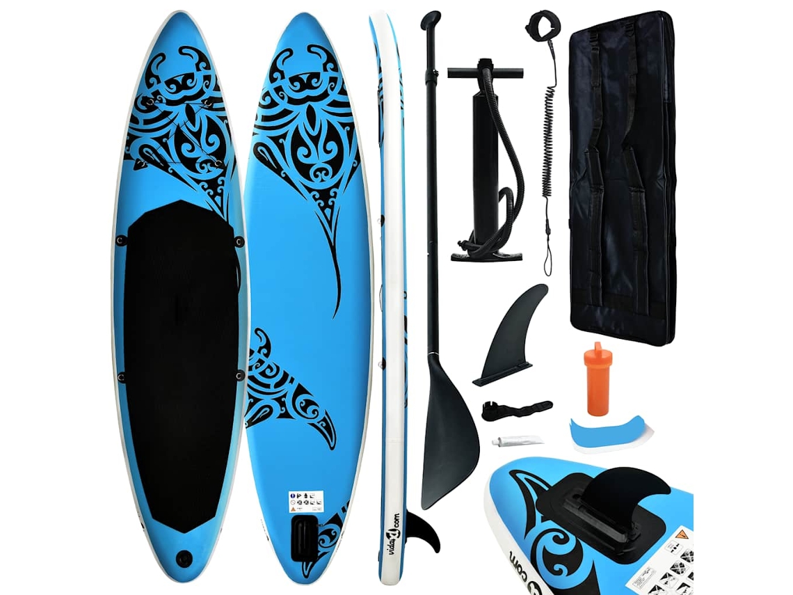 Paddleboard Set, Paddleboard Sets Vidaxl Azul Pvc (305 X 76 X 15 Cm)