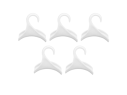 5pcs Bolsa Porta Cabide Saco Arco Armário Cabide Gancho Para Satchel Casaco Mochila Cinto Armazenamento Branco