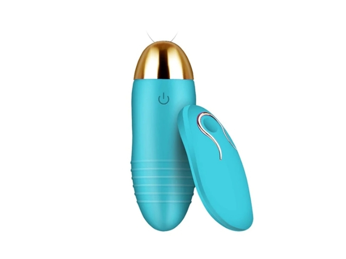 Vibrador Usb Sex Brinquedo Adulto Controle Remoto Sem Fio Bala Azul 10 Velocidades
