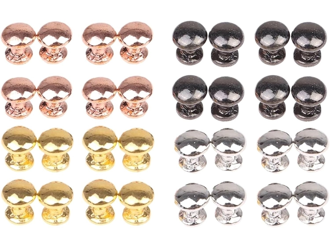 Conjunto De 50 Puxadores Em Miniatura Para Portas E Gavetas Casas Bonecas Na Escala 1 12-puxadores Redondos Metal