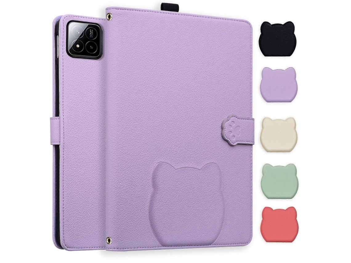 Capa para tablet Webake com textura de pele de lichia e toque de pele de gato