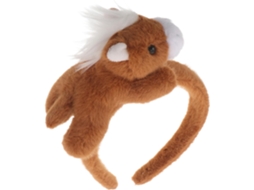 Tiara De Pelúcia Macia E Fofa Em Formato De Cavalo Marrom, Acessório Perfeito Para O Ano Novo Chinês De 2026.