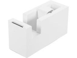 Mesa dispensadora portátil de fita adesiva em ABS branco