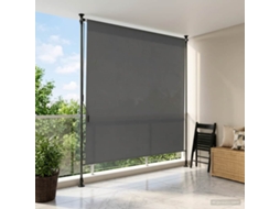 Vidaxl Cortina Rolô Exterior Cinzento-claro 100 X 270 Cm