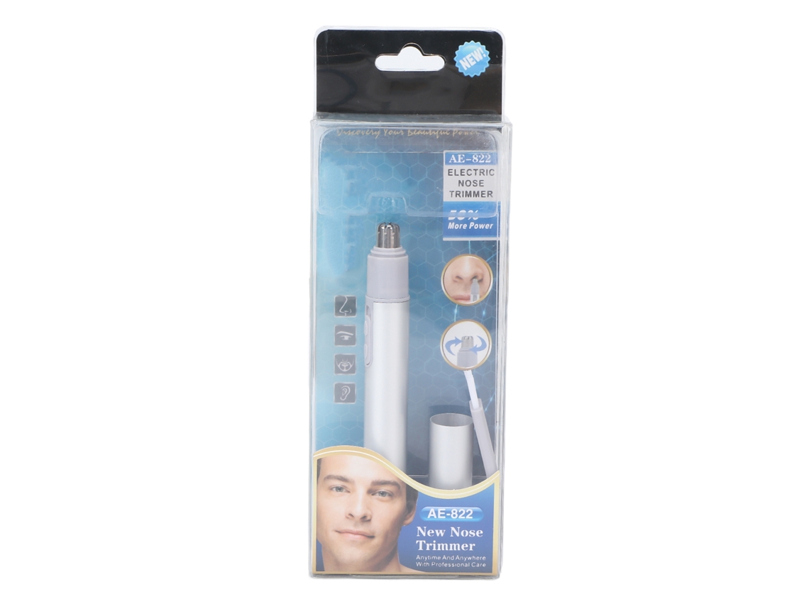 Cortador Eléctrico De Pelo Nasal E Oído Portátil Painless Para Limpeza Fácil Afeitado De Pelo Preto