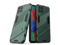Capa De Celular 2 Em 1 Com Proteção Punk Armor Da Índia E Tpu À Prova De Choque Com Suporte Invisível Para Samsung Galaxy M33 5g